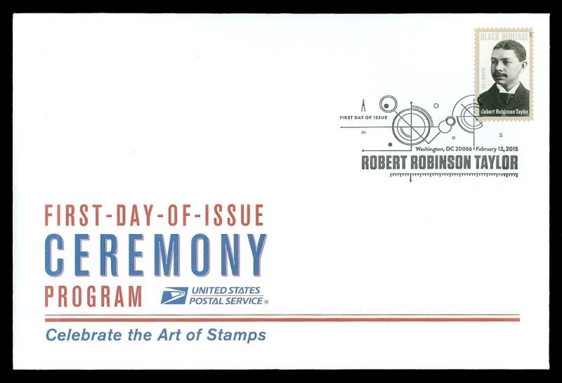 Scott 4958 Forever Robert Taylor First Day Cover with Ceremony Program Insert