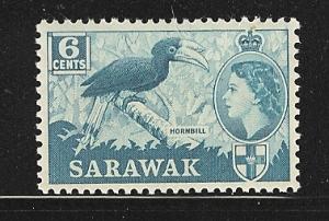 Sarawak 1956-57 QEII Mnh S.C. 200