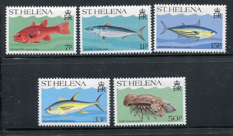 St Helena 433-437, MNH, 1985. Marine Life. x29482