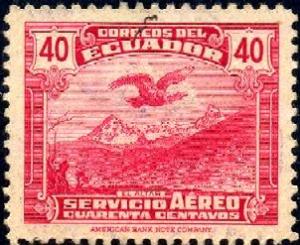 Condor Over :El Altar, Ecuador stamp SC#C53 used