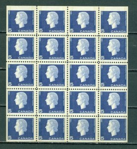 CANADA 1963 CAMEO SCARCE #405q MINIATURE SHEET WINNIPEG TAGGING MNH...$55.00
