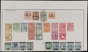 CEYLON 1880-1905 Telegraph stamps collection. SG cat £1470+.
