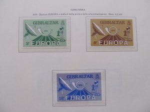 GIBRALTAR EUROPE CEPT 1979 MNH** A30P21F42420-