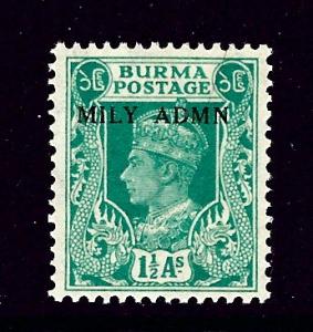 Burma 40 MH 1945 Overprint