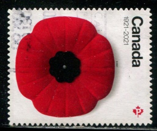3307 Canada (92c) Remembrance Poppy SA,  used