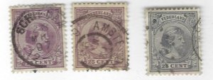 Netherlands SC#48 and 48a with extra F-VF Used $18.00...World of Stamps!