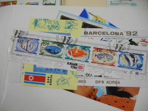 NORTH KOREA, CUBA &, accumulation of Stamps & Souvenir Sheets