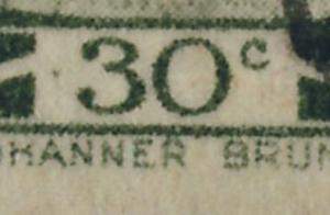 SARRE / SAAR / SAARGEBIET Yv.111 / Mi.112 III Plattenfehler used