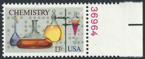US #1685 13c Chemistry Issue - Various Flasks, Separatory Funnel, Computer Tape