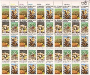 US Stamp - 1980 Coral Reefs - 50 Stamp Sheet -   #1827-30