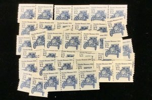 2132.  Stanley Steamer. Auto. 50 mint coil stamps.12 cent  stamp. Face $6.00.
