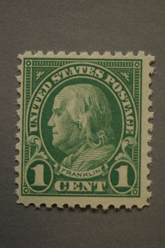 United States #552 1 Cent Franklin mnh