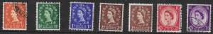 GB 317-322  1955   set  6  used  fine  INV