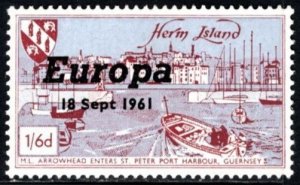 1961 Cinderella Herm Island Europa Overprints Set/6 MNH