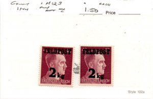 Germany, Postage Stamp, #MQ3 (2 Ea) Mint NH, 1944 WWII Hitler (AC)