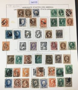 MOMEN: US STAMPS   USED COLLECTION  LOT #14113