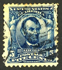 U.S. #304 USED CREASE