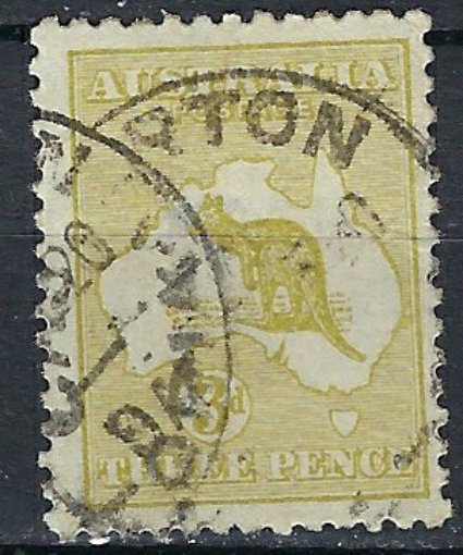 Australia 47 Used 1915 issue; small thin (ak1818)