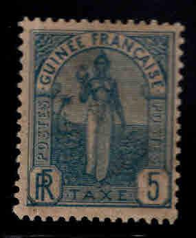 FRENCH GUINEA Scott J1 MH* Postage due stamp