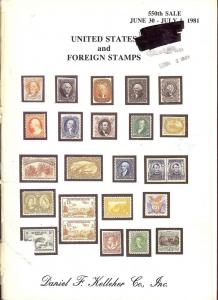 United States and Foreign Stamps, Kelleher 550