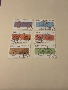 Cuba, Bicycle set of 6, 1993, #3493-3498, CTO