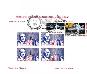Midwest Souvenir Card #C69 Goddard Space Facsimile Show Cancelled  4/15/ 1977