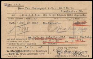 Germany 1925 Weimar Berlin Rohrpost Pneumatic Mail Cover 82920