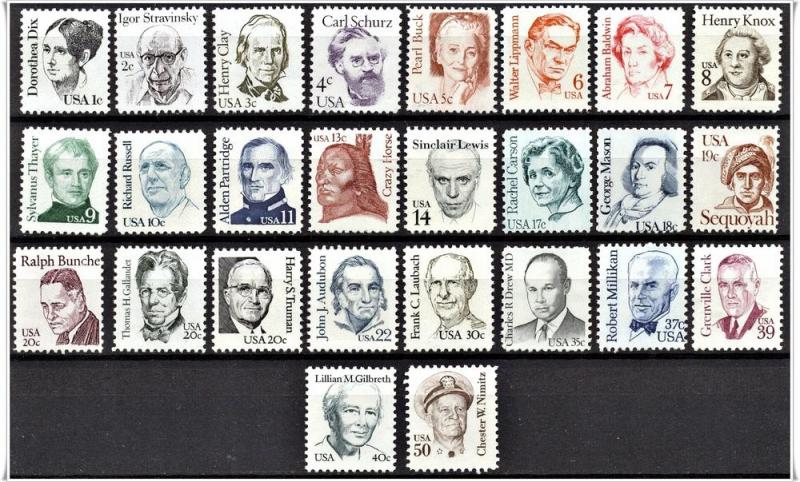 SC#1844-69 Great Americans (26 Stamps) MNH 