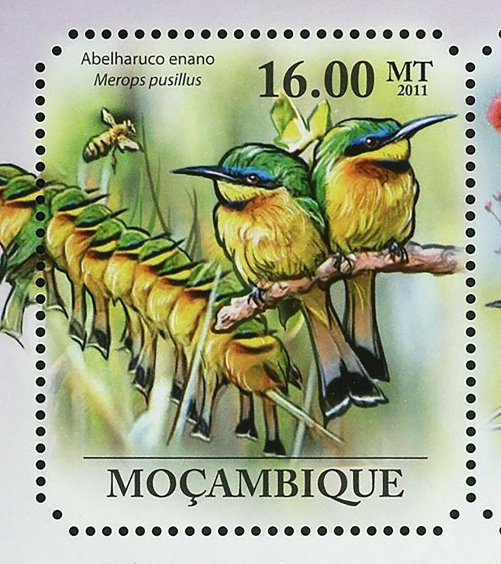 Bee Eaters Stamp Birds Merops Pusillus Merops Apiaster S/S MNH #4868-4673