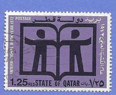 Qatar Scott #302 1.25r International, Book Yr. CV $1.50 Use 