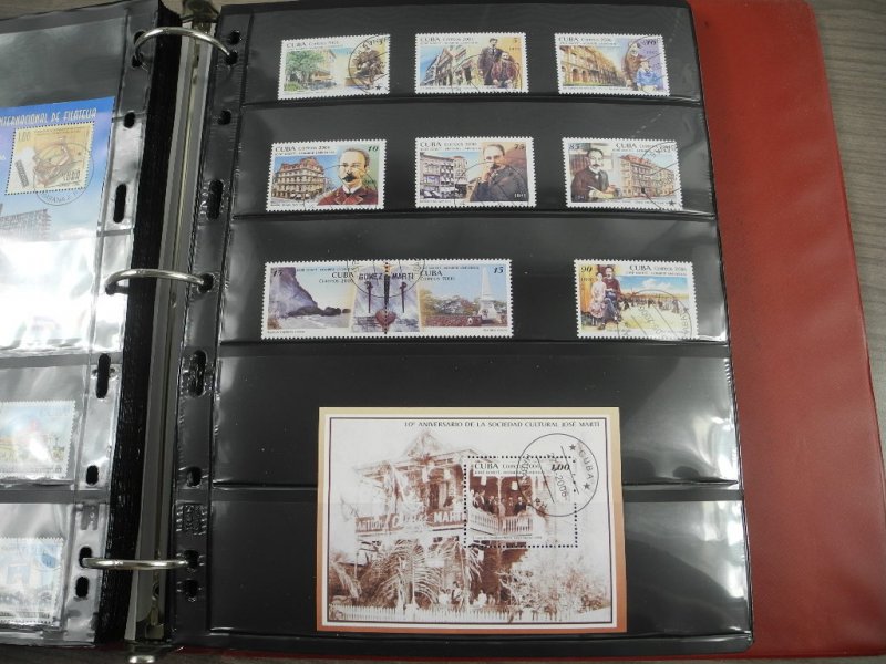 CUBA(2002-2008), Stamp Collection in stock pages(Kenmore binder)