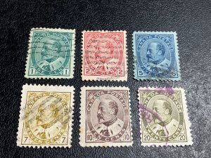 Canada Scott 89-94 Used partial set