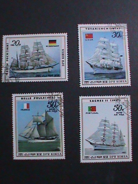 ​KOREA-1987 WORLD FAMOUS SALLING SHIPS CTO-- VF WE SHIP TO WORLD WIDE