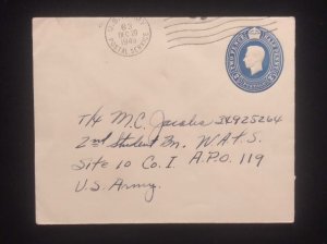 D) 1945, GREAT BRITAIN, COVER SENT TO THE U.S.A, STAMPED KING GEORGE VI, XF