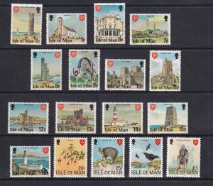 Isle of Man #113-129 MNH 1978 landmarks and buildings