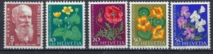 Switzerland B287-91 MNH 1959 Flowers