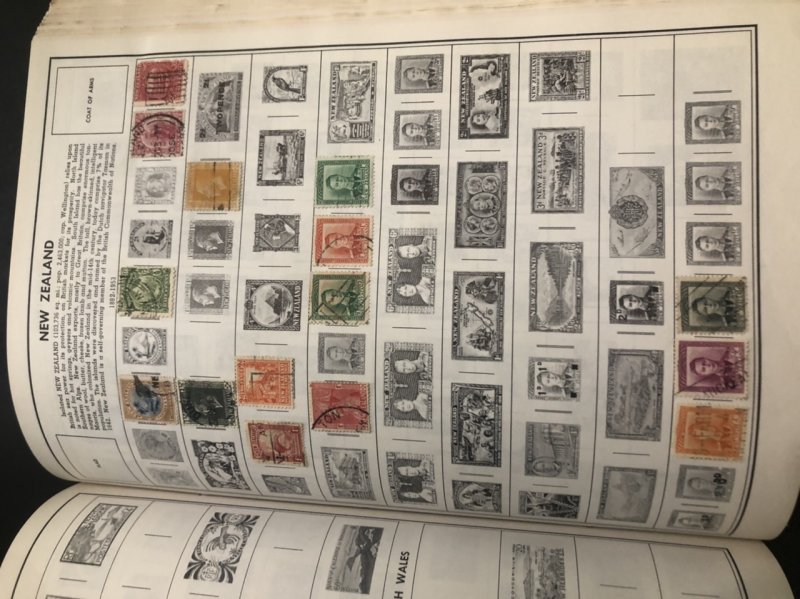 STATESMAN DELUXE STAMP ALBUM Lots Of Nice Stamps Might Find Some Gems