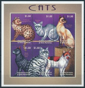 [109232] Carriacou & Petite Martinique 2000 Cats Siamese Mini sheet MNH