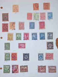 COLOMBIA OLD COLLECTION ON ALBUM PAGES ON  PAGES! UNCHECKED! Q139