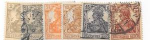 Germany #96-101   set complete  (U) CV $14.30
