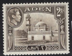 ADEN SG20 1939 2a SEPIA MTD MINT