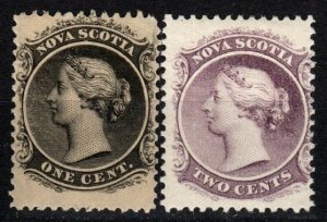 Nova Scotia #8-9 F-VF Unused CV $30.00 (X2470)