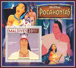 Stamps. Cartoons. Disney.   2021 year 6 sheets perforated MNH**