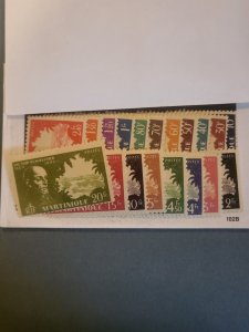 Stamps Martinique Scott #198-216  hinged