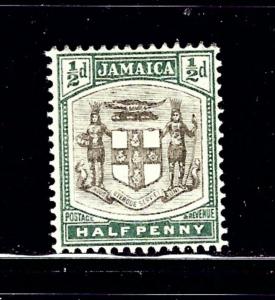Jamaica 37 MH 1905 issue number penciled on gum