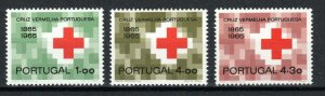 Portugal 1965 Centenary of Portuguese Red Cross set MNH