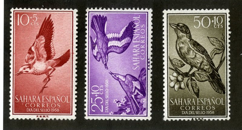 SPANISH SAHARA B50-2  MNH BIN  .80 BIRDS