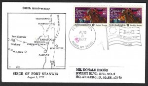 United States Sc #1559 Private Cachet FDC: Siege of Fort Stanwix, 8c 1977