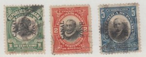 U.S. Scott #38-39-40 Canal Zone - Possession Stamps - Used Set