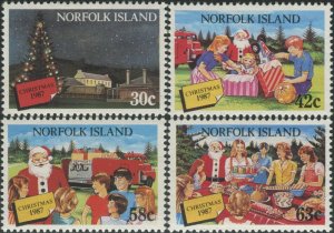 Norfolk Island 1987 SG429-432 Christmas santa set MNH